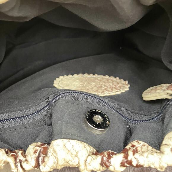 Forth & Towne Purse Shoulder Bag  Leather Reptile Animal Snake Y2K Glam Embossed - Picture 9 of 14